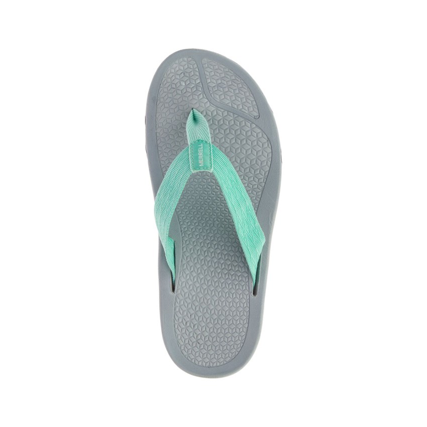 Tong Merrell Breakwater Grise/Turquoise Femme | M.S.HUSJ